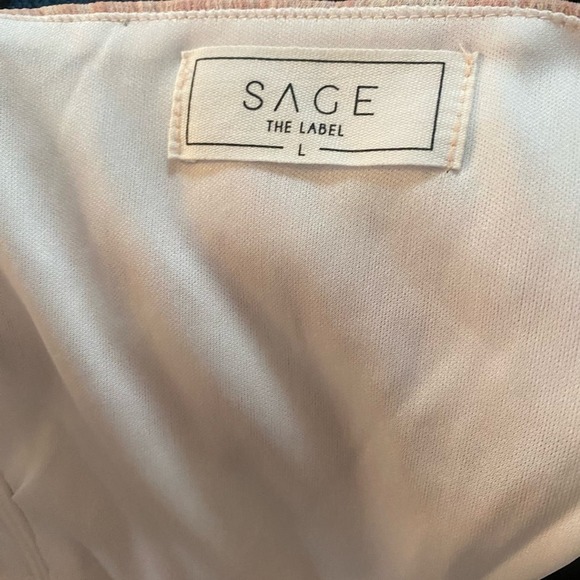 Sage the Label Maxi Cut-out Halter Dress SZ. L Pink - Picture 5 of 5